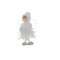 Allstate 7" Ice Palace Vintage-Style White Glittered Feather Fairy with Muff Christmas Table Top Decoration